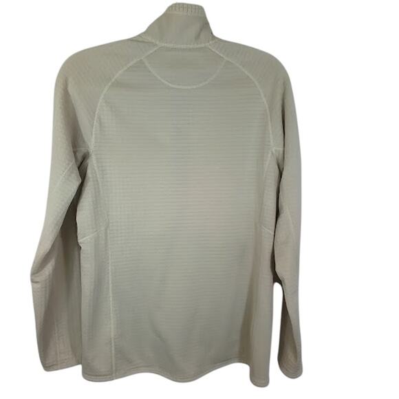 Patagonia Women’s R1 Full Zip Fleece Jacket M Cream Polartec Grid - Picture 2 of 4